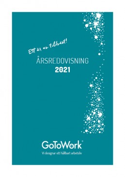 GoToWork Årsredovisning framsida 2021